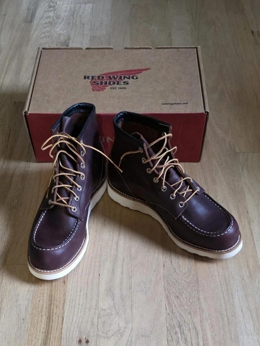 BNIB Red Wing 8138 Classic Moc Toe Boots Briar Oil Slick Leather Men's 9.5